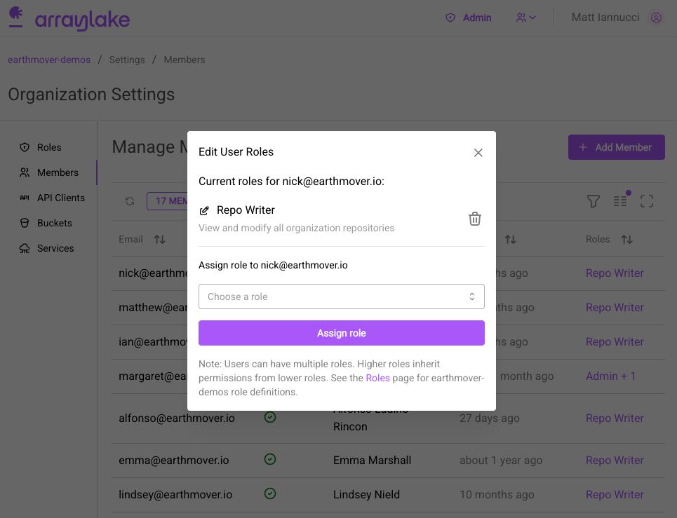 Edit a User&#39;s Roles