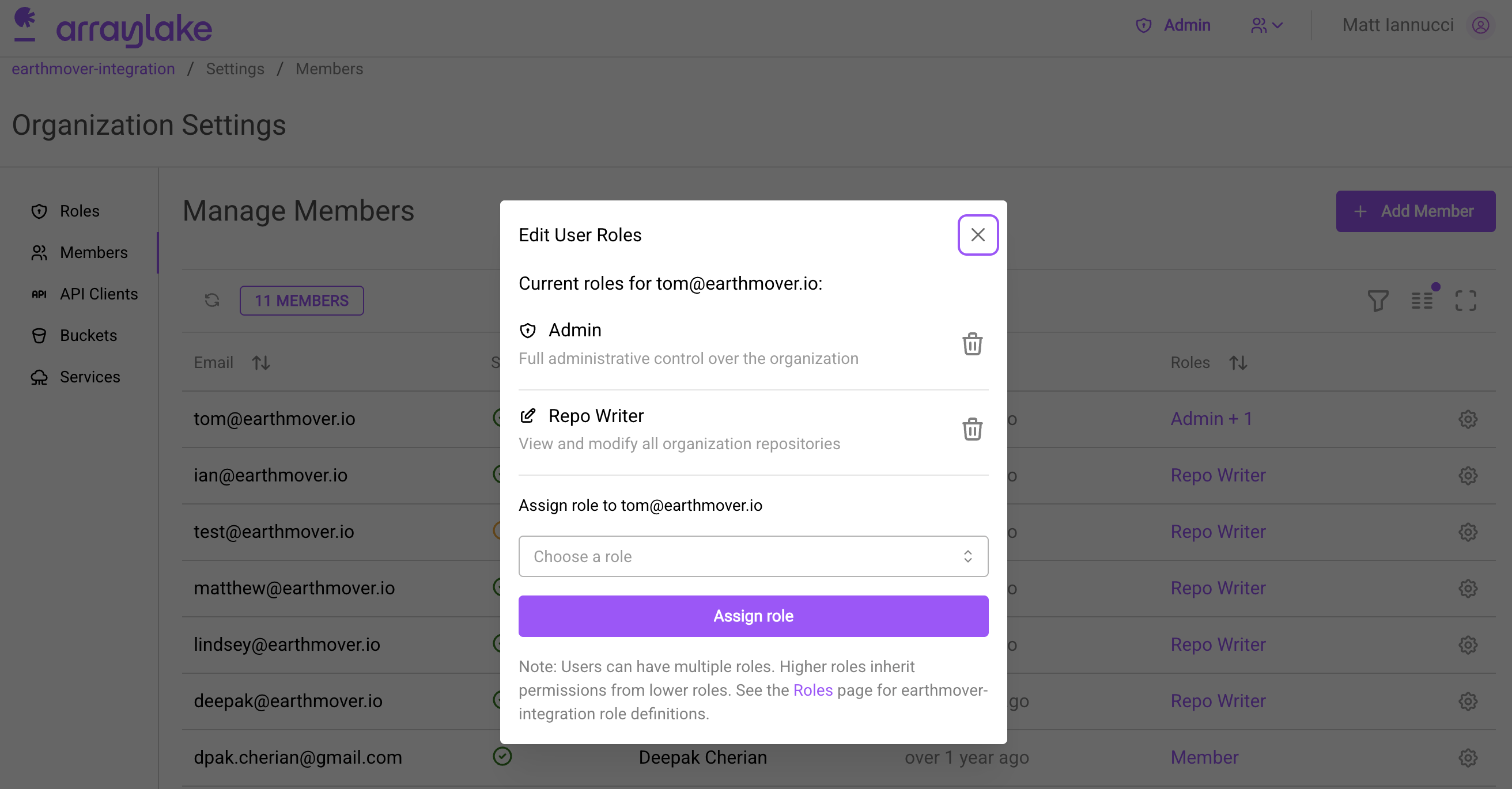 Edit a User&#39;s Roles