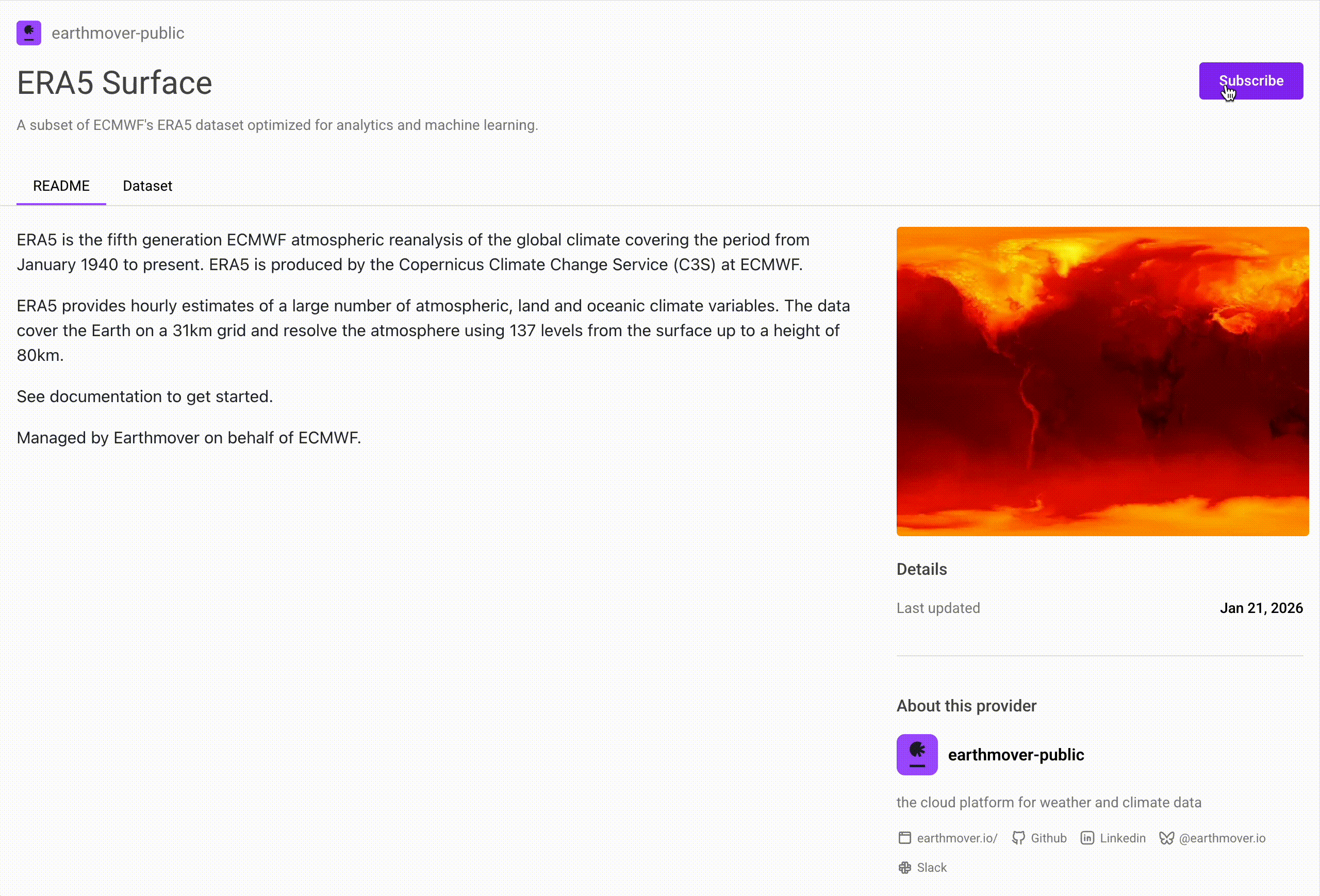 Subscribing to a marketplace listing